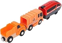 Vista 5 de 3pcs Locomotive Train Toys Battery Operated Magnetic Design Powerful Engine with Manual and Electric Modes, Suitable for Children Toys, Ideal Gift