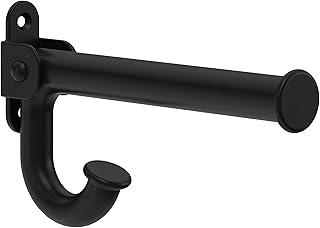 Franklin Brass Nero Opaco Ovale Estendere un Gancio (B45618M-FB-R)