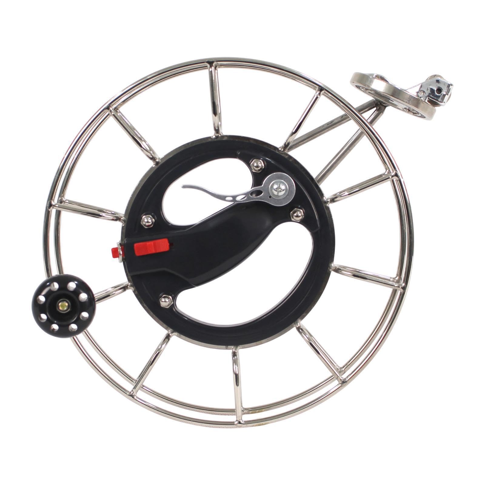 Moulinet de cerf-Volant Format, en Acier Inoxydable Haute Performance, idéal pour Les passionnés d'activités de Plein air, Les Pique-niques et Le Camping, StyleB
