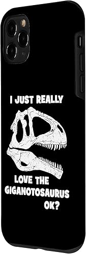 Vista 32 de iPhone 12/12 Pro Giganotosaurus Fossil Skull Dinosaur Huesos, Funda Giganotosaurus