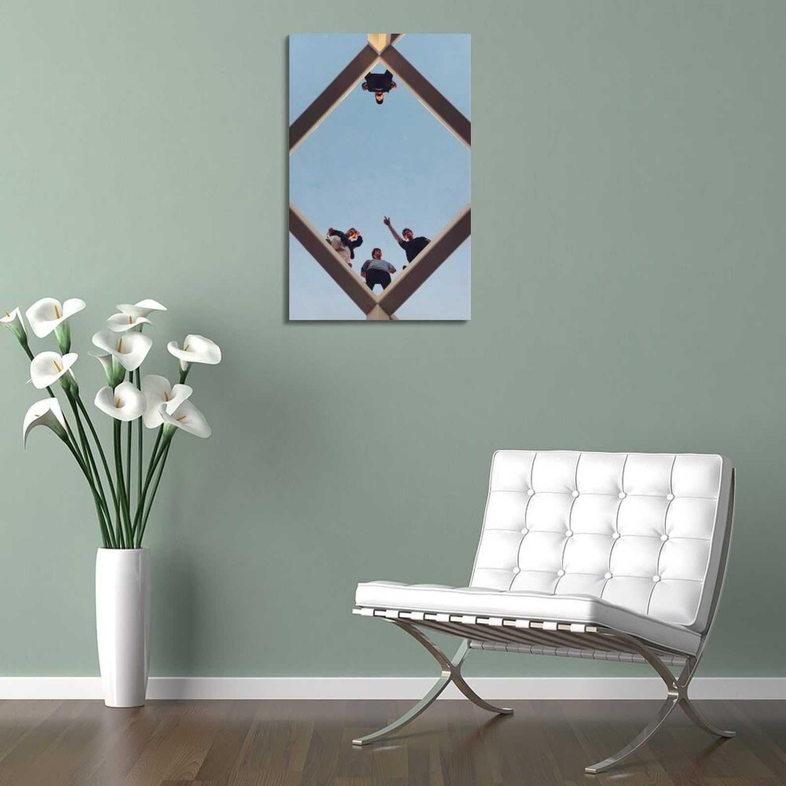 DLJGDS Poster da parete su tela con immagine di squadra aerea sportiva estrema, decorazione moderna per camera da letto, 60 x 90 cm