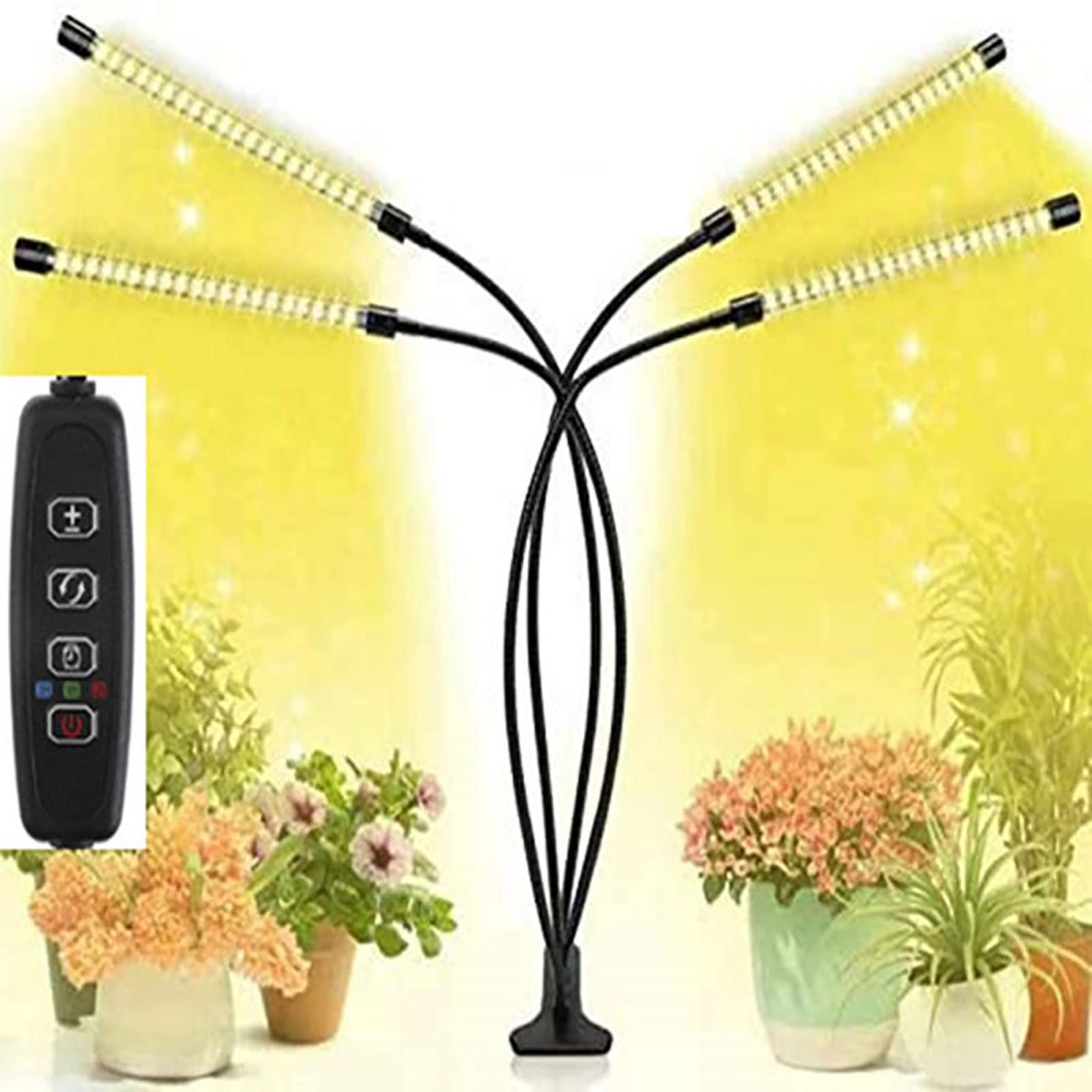 Lampes de culture pour plantes d'intérieur – Lampes de culture à spectre complet, lampe de croissance avec support, lampe de culture LED, lampes de culture de plantes, lampe de croissance de plantes