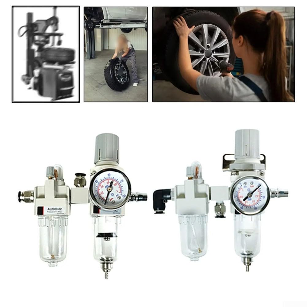 Séparateur d'huile et d'eau pour machine de changement de pneu, compresseur d'air, régulateur de filtre lubrifiant, valve réductrice de pression outil d'atelier (ouverture vers le bas)