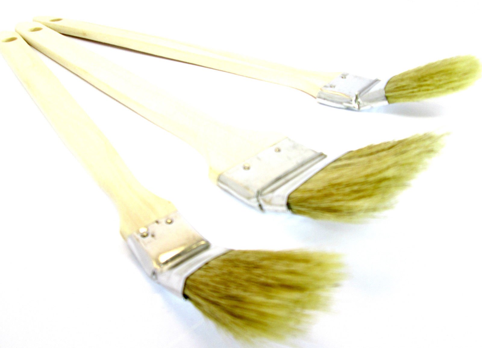 Toolzone 3pc Angled Radiator Paint Brush Set Long Reach Decorating Brushes 400mm