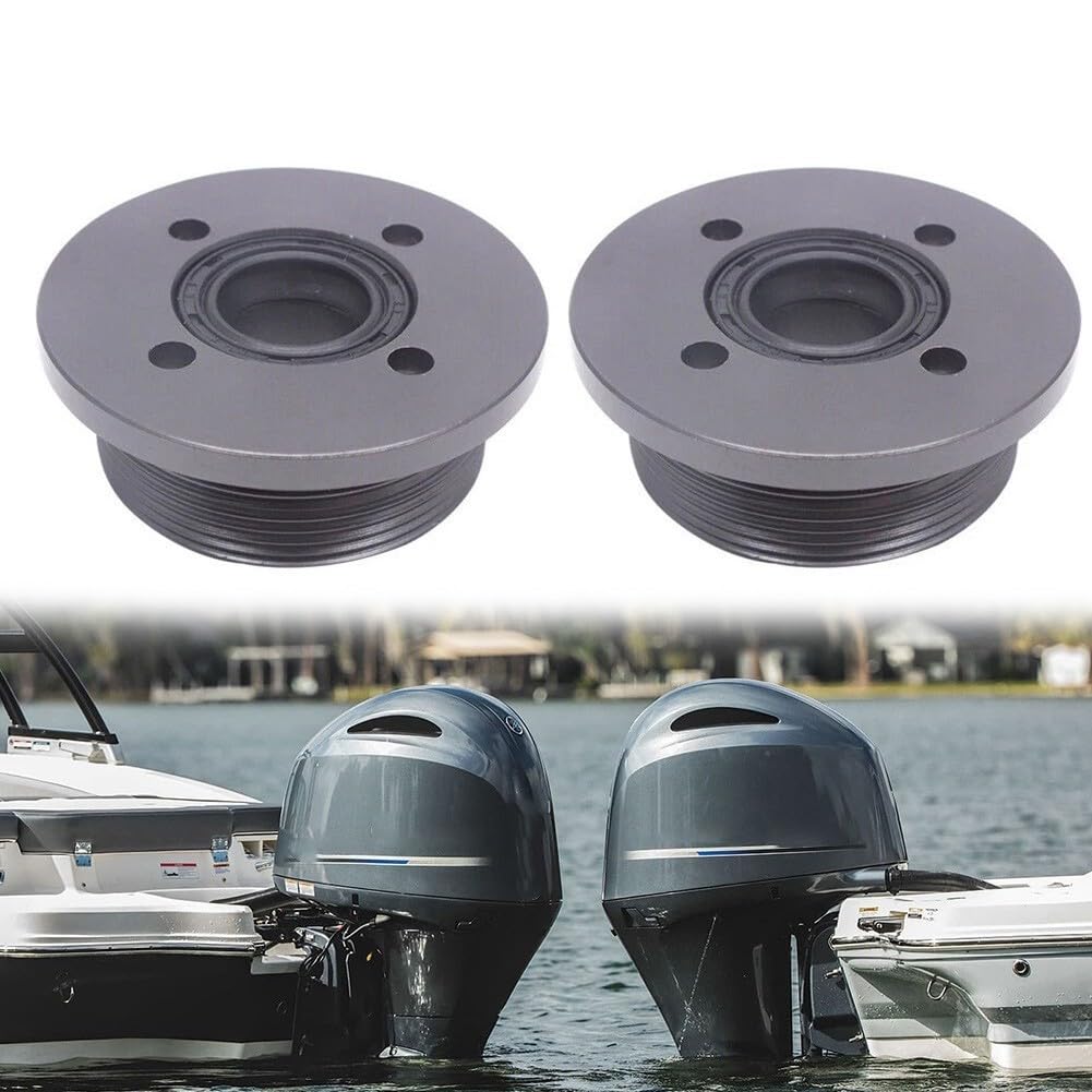 2Pcs Trim Cilindro End Cap 6H1-43821-11-00 Per 55-90HP Parti Motore Fuoribordo Alluminio Anodizzato Kit di Riparazione Motore Barca