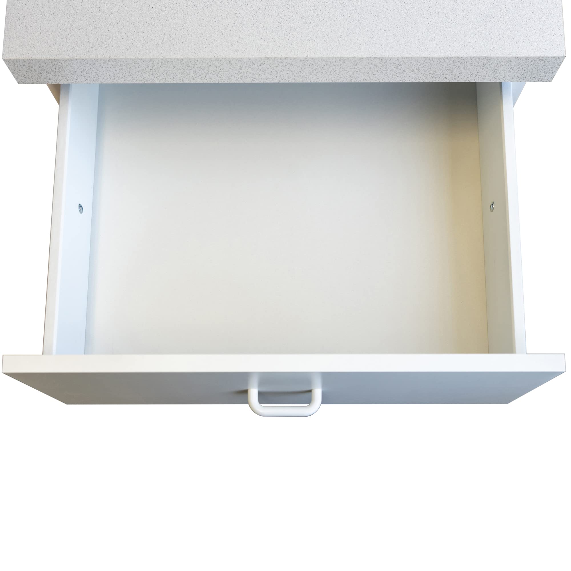 Küchenschrank Bochum - Unterschrank klassisch Weiß - 1-türig, 1 Schublade - Breite 50 cm - Weiß