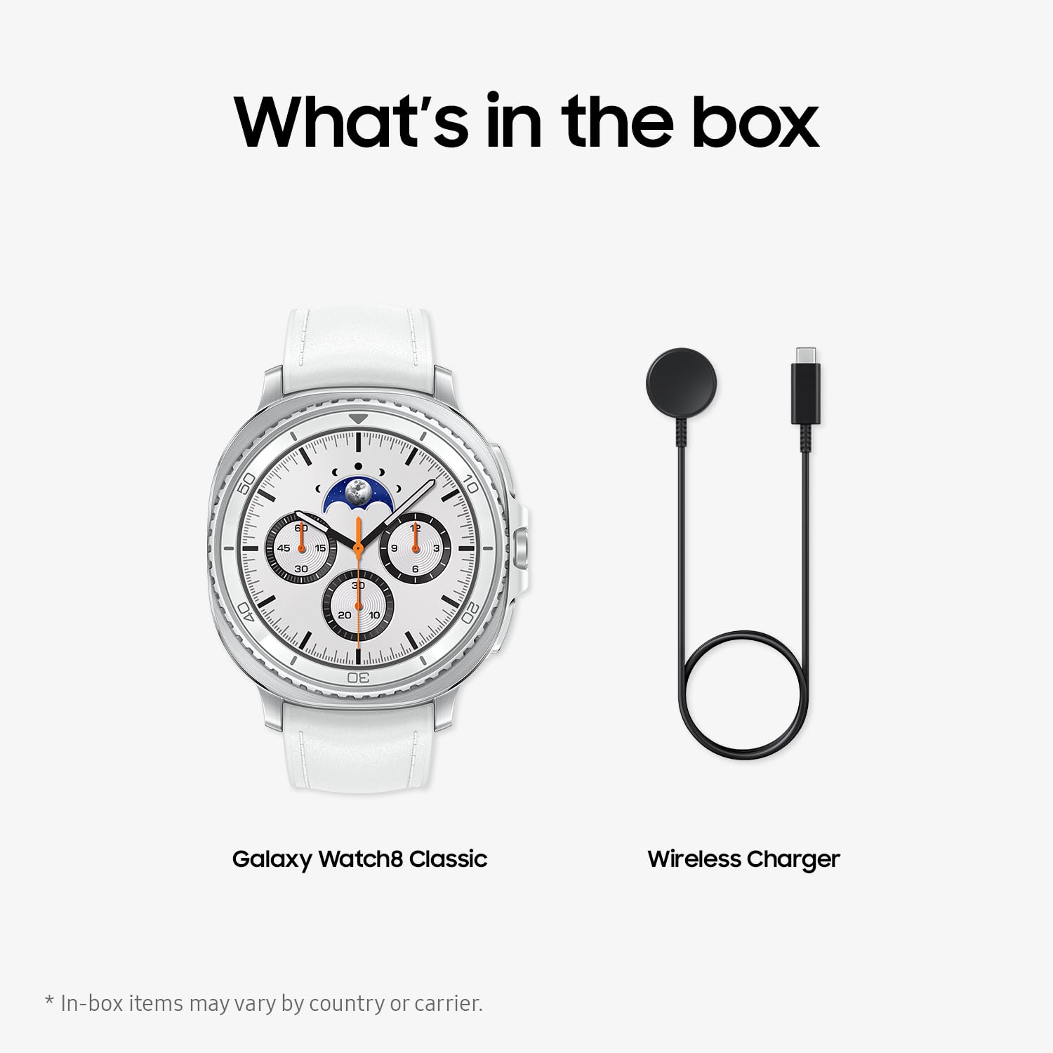 Samsung Orologio intelligente Galaxy Watch8 classico, 46 mm, bianco, Bluetooth (versione CAD e garanzia) - Assistente AI (Gemini), Allenamento del sonno, Monitoraggio fitness