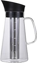 Chaleira de extração fria, KKcare Extração a frio Chaleira Cold Brew Maker Cold Brew Coffee Kettle Café Iced Make Máquina de vidro de aço inoxidável Chaleira hermética de cafeteira fria Chaleira