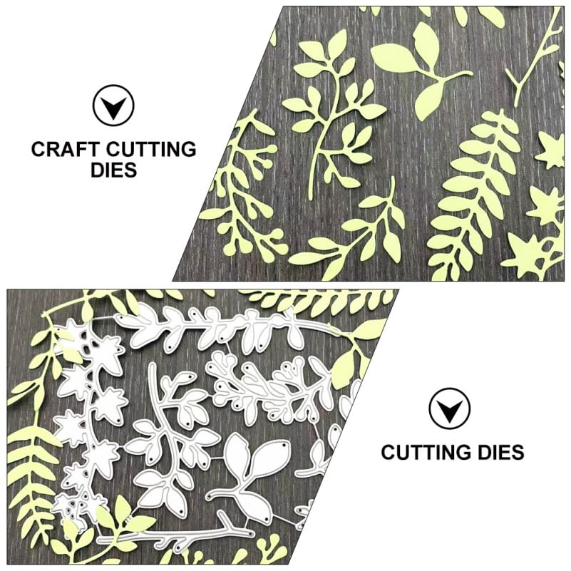 Image of ARTIBETTER Leaf Shape Die Cut Tool 1 Set Carbon Steel Craft Stencil for Card Making Scrapbooking Embossing Designs