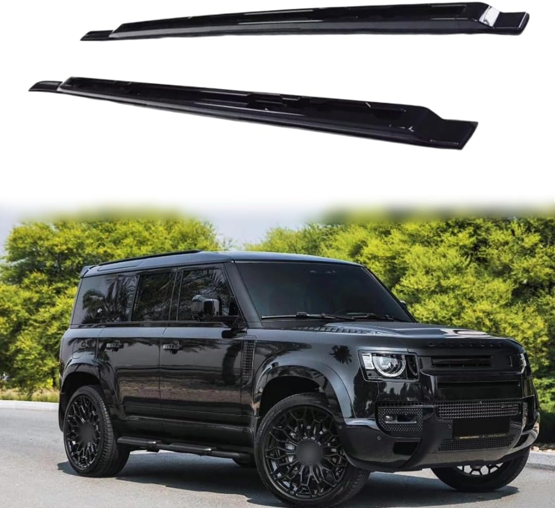 2Pcs Aluminum Roof Rail Racks Fit for Land Rover Defender 110 4D 2020-2024 2025 2026 Luggage Rack Roof Rack Crossbar Cross bar for Kayak, Ski, Bike, Cargo Carrier(Black)
