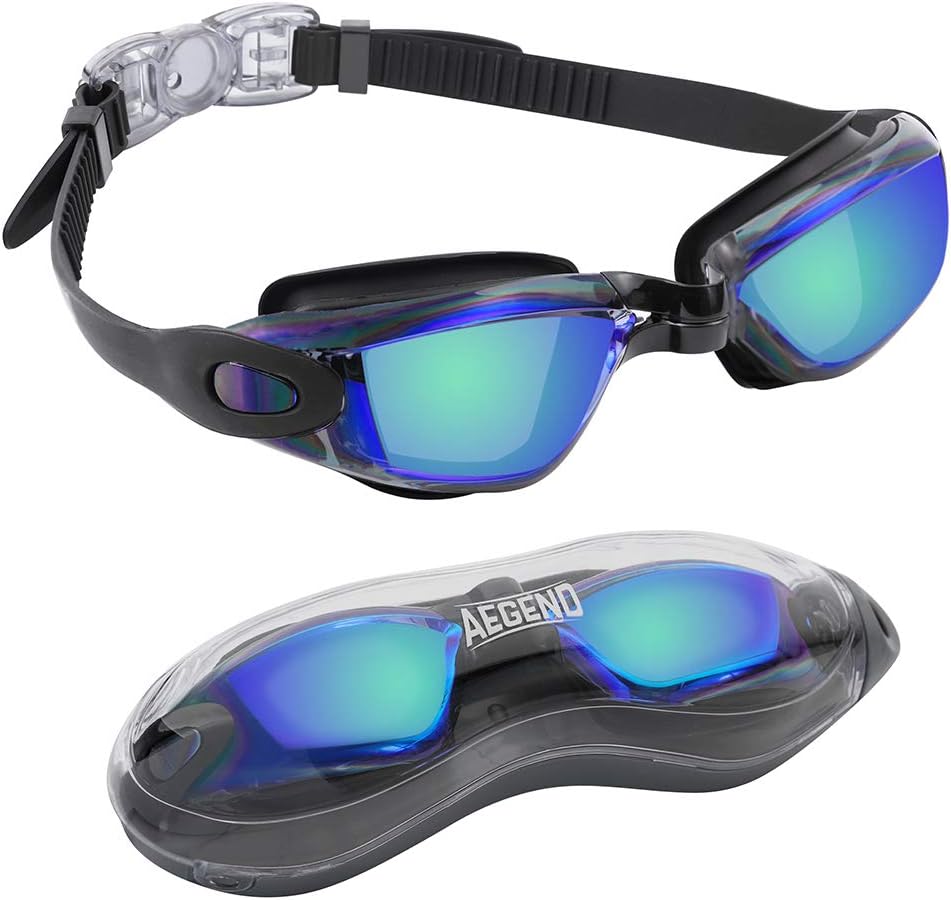 Swim Goggles, Swimming Goggles No Leaking Full Protection Adult Men Women Youth