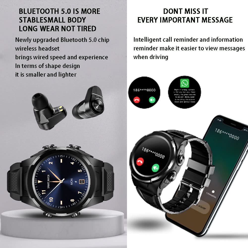Smartwatch fitness, kolorowy ekran IPS 1,28", kompatybilny z telefonami z systemem Android i iOS, z funkcją monitorowania tętna i tlenu we krwi, wieloma trybami ćwiczeń
