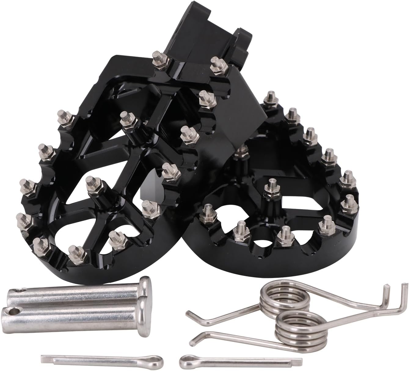 Dirt Bike Foot Pegs,Motorcycle Footpegs Wider Foot Pegs Rest Pedal CNC for CRF 110 CRF110F 2013-2023 CRF125F 2014-2023 Black