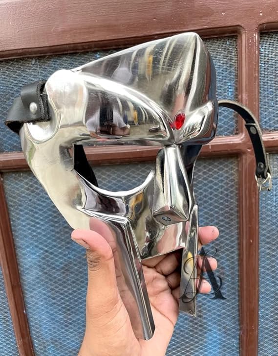 Generic Medieval/Fantasy MF Doom Mask Helmet Halloween Prop Cosplay Costume Accessory Collector For Roleplay Theater Play BY Antique House Craft - Image 4