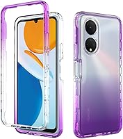 Vista 8 de Compatible con Honor X7, delgada TPU+PC híbrida a prueba de golpes transparente cubierta trasera cubierta de cuerpo completo transparente delgada