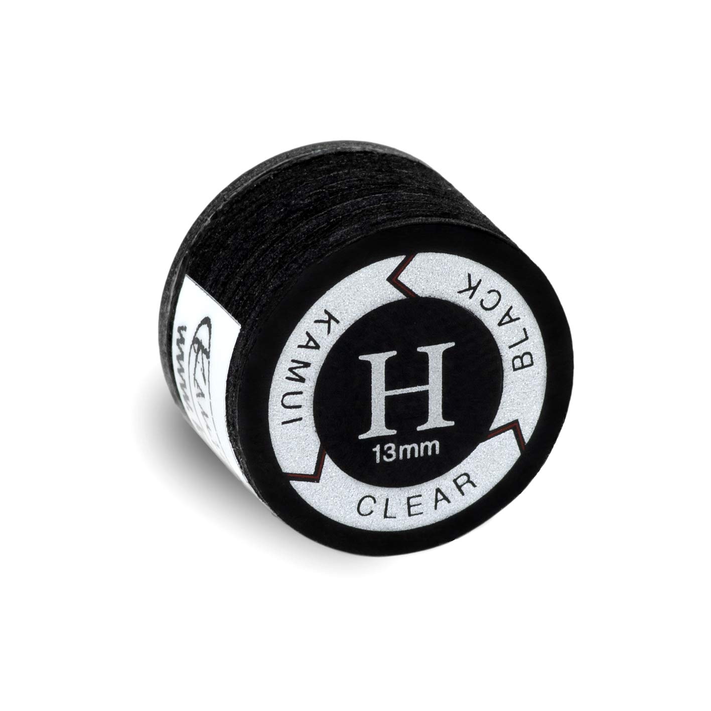 KAMUI Clear Black Laminated Pool Billiard CUE TIP - 1 pc (Hard, 13 mm)