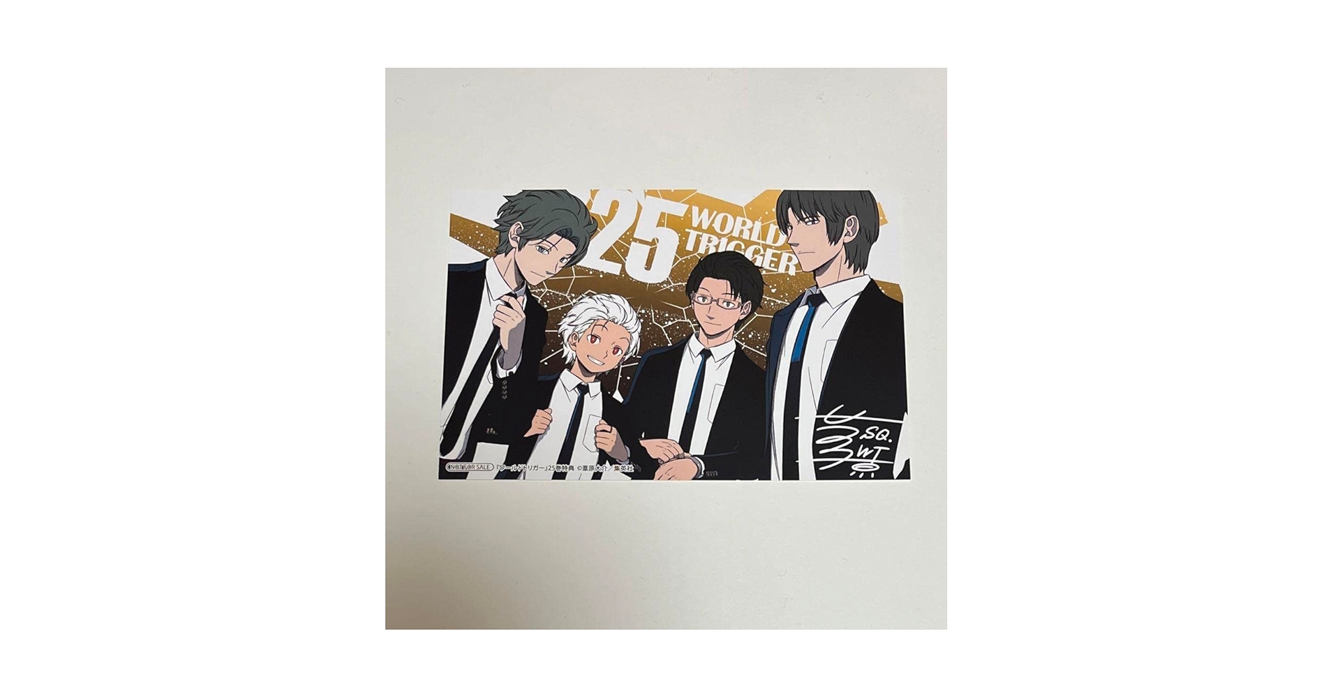 美品　ワールドトリガー　全巻　初版　帯　冊子　特典　ポスト　カード　イラスト Amazon.co.jp: ワートリ ワールドトリガー 25 巻 特典 ポストカード