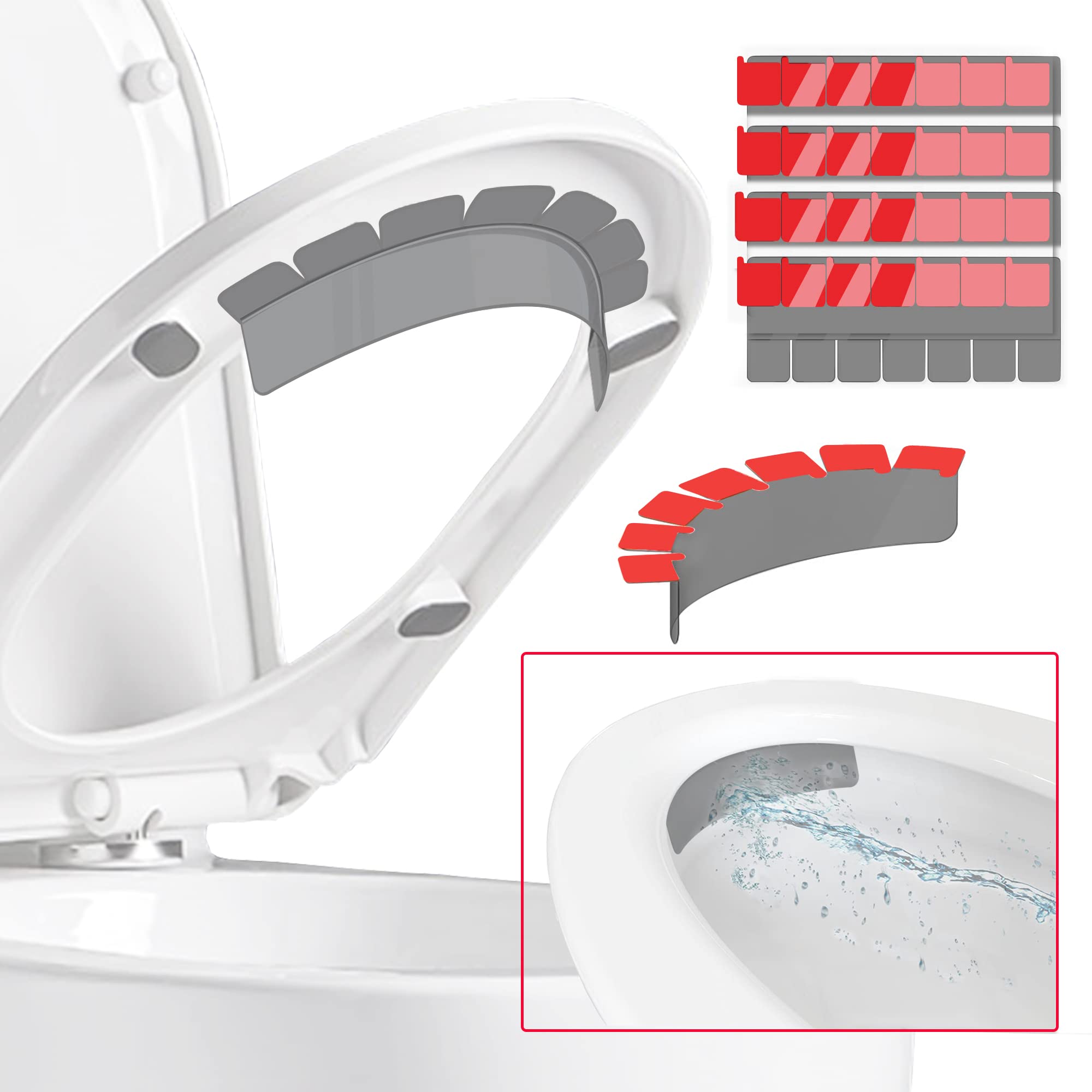 Buy Pee Guard 4PCS, Pee Splash Guard for Toilet Seat, Prevent Peeing