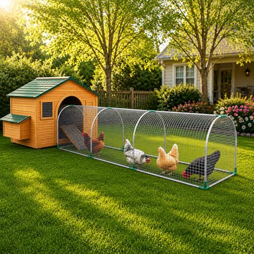 Backyard Chicken Coop Run for 8-12 Chickens