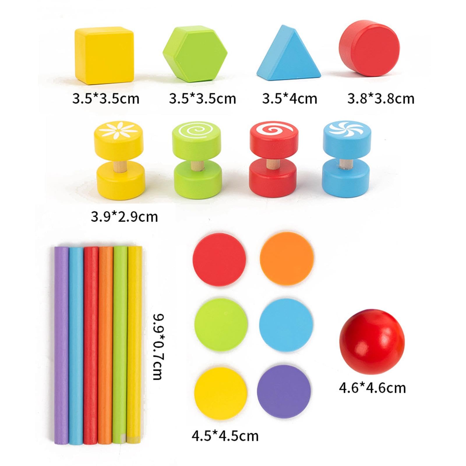 Farb Und Formensortierspielzeug Zur Farberkennung für Kinder,