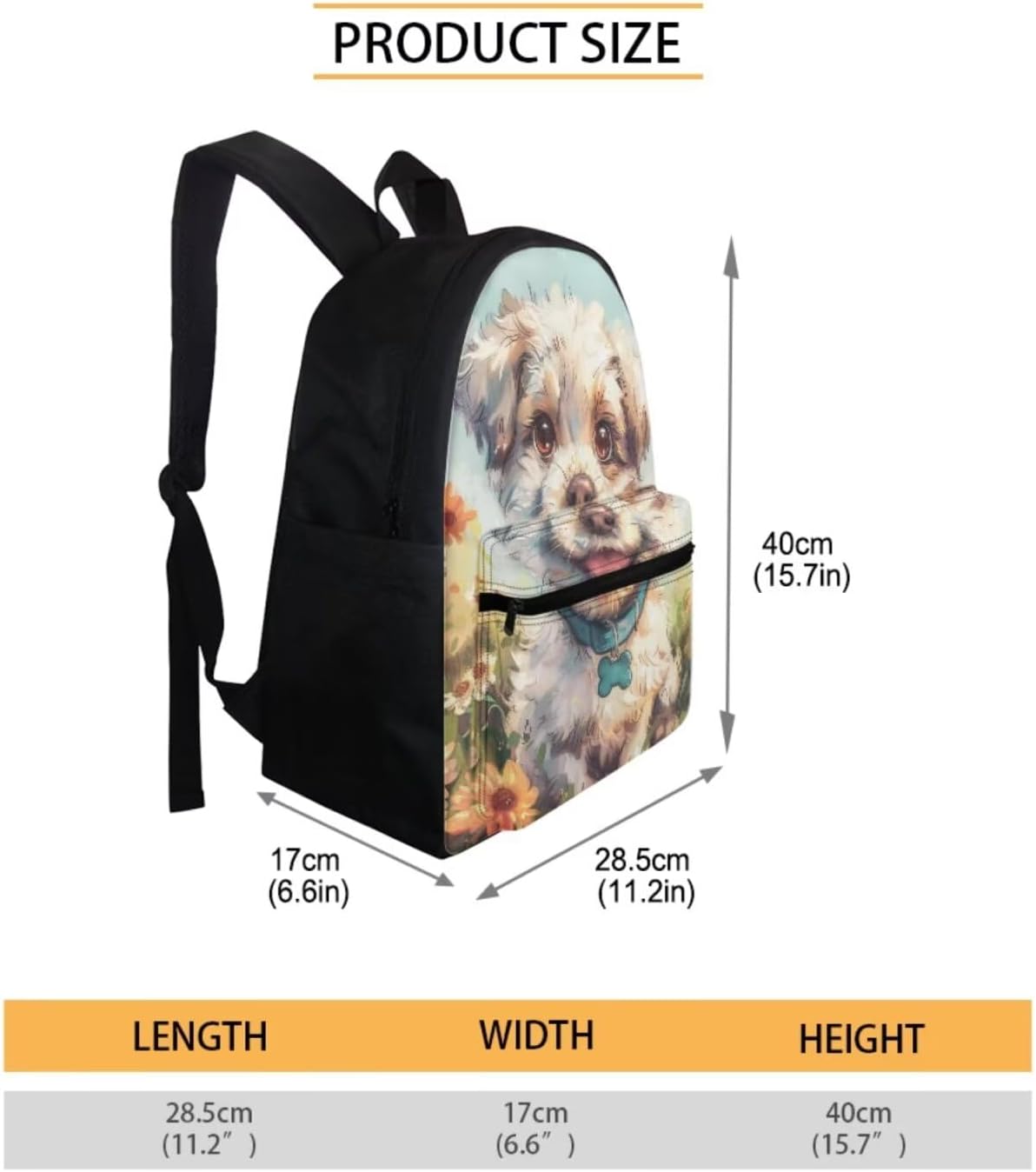 Kids Backpacks Set West Highland White Terrier Dog Backpack for Girls Boys Insulated Lunch Bag with Carrying Straps Trendy Pencil Case for Pen Erasers Novelty Water Bottle Holder