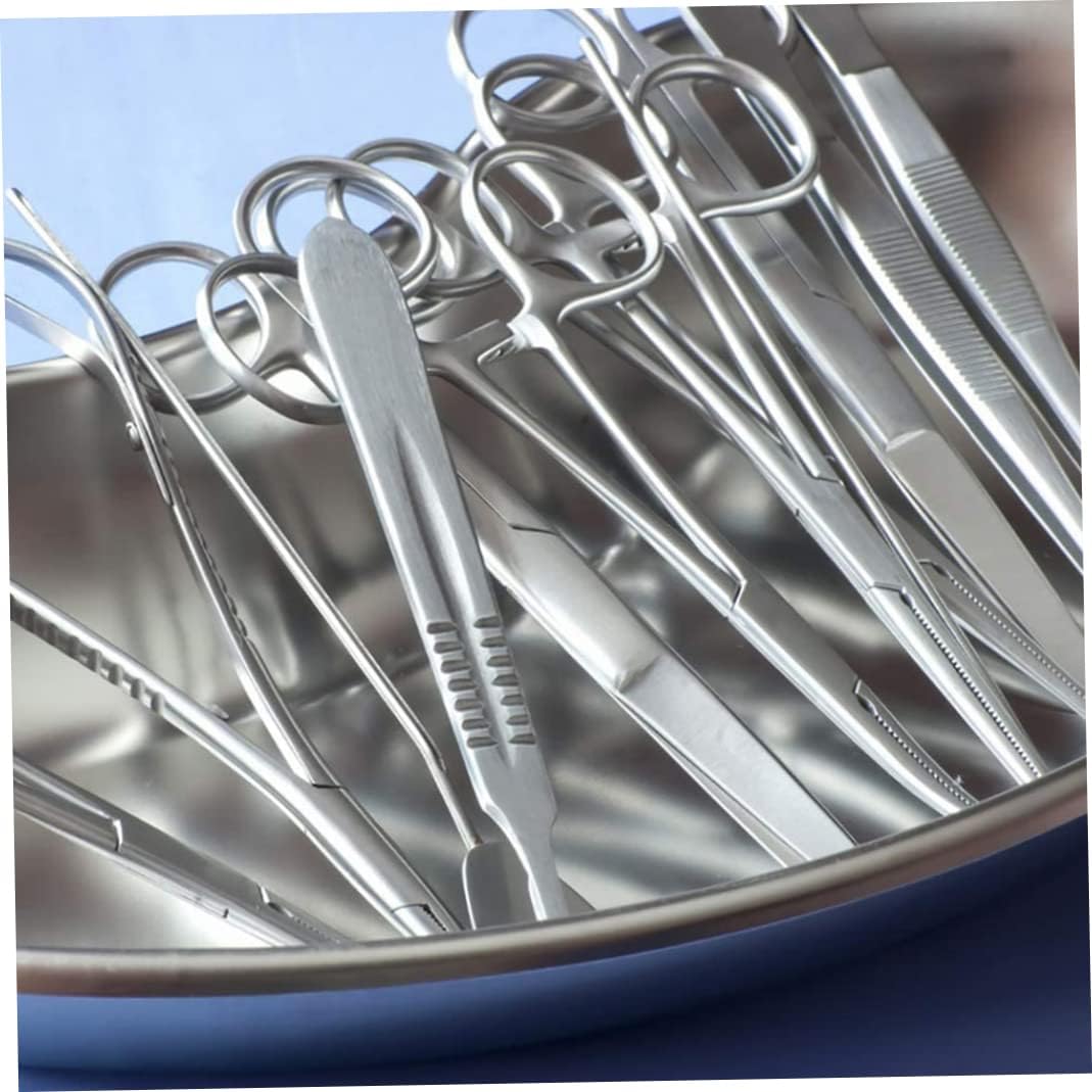 Stainless Steel Tray Kidney Bowl Kidney Shape Basin Reusable Metal Dish S