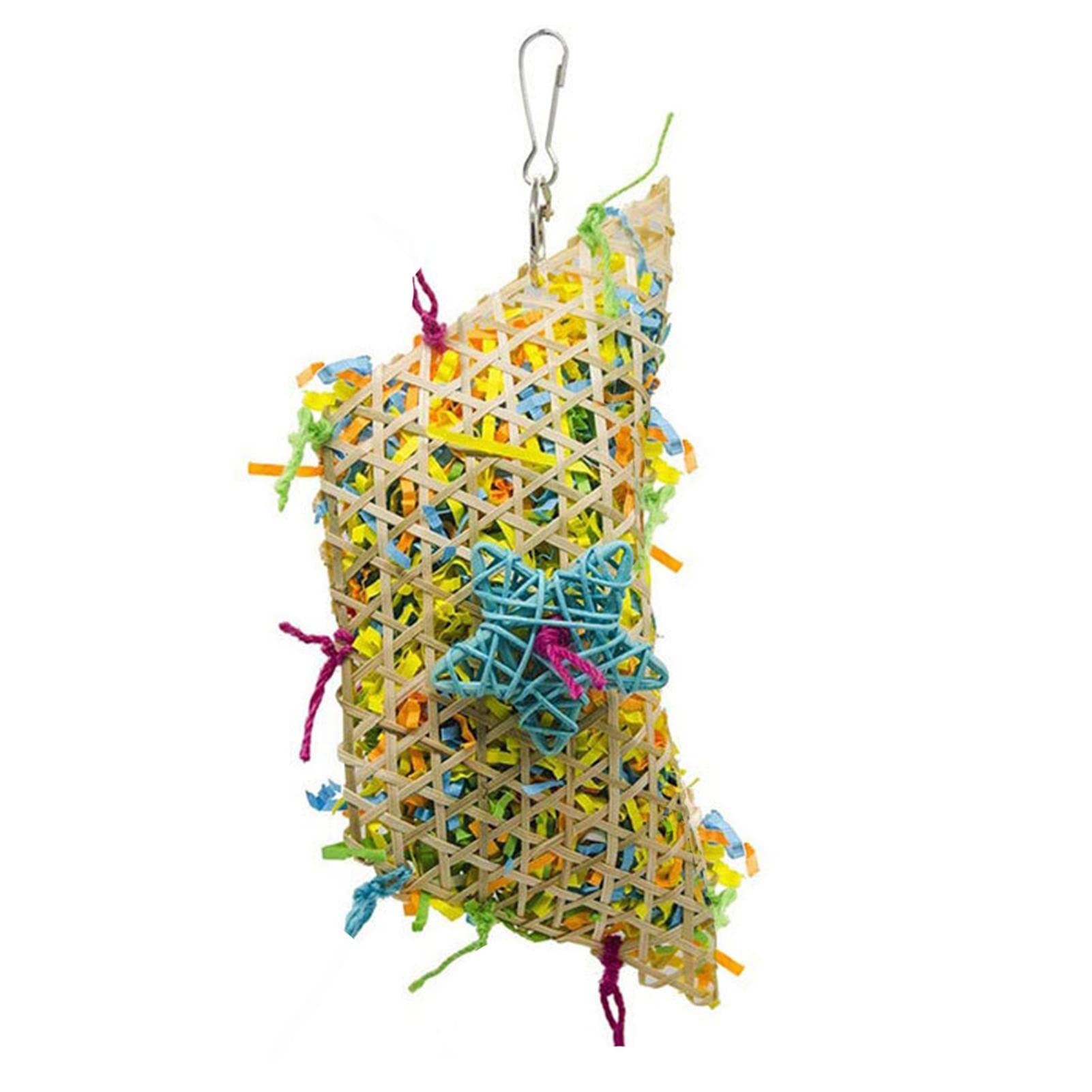Voiakiu Bird Chewing Toys,Bird Chewing Toys Stay Active | Bird Shredder Toys for Conure Cockatiel Budgies Lovebird Parrotlet, Bird Shredding Toys Shredded Paper Bird Cage Accessories Stay Active