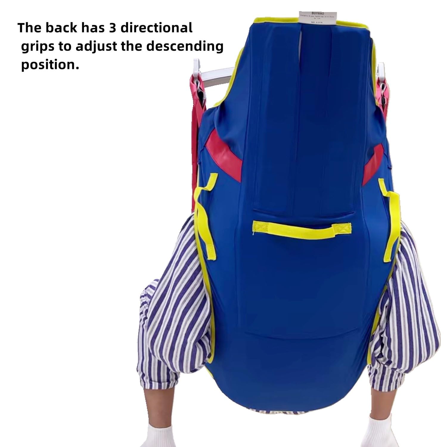 Arnés Elevación Paciente Cuerpo Completo, Inturón De Transferencia Médica De Elevación, Gruas Personas Mayores, para Enfermería, Anciano, Discapacitado, Arnes para Baño,Carga Máxima 230 Kg L