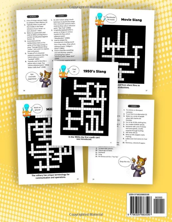 Slang Crossword Puzzle Book For Adults: Fun and Challenging Trivia Featuring Popular and Urban Lingo (Slang Thang Games) image 3
