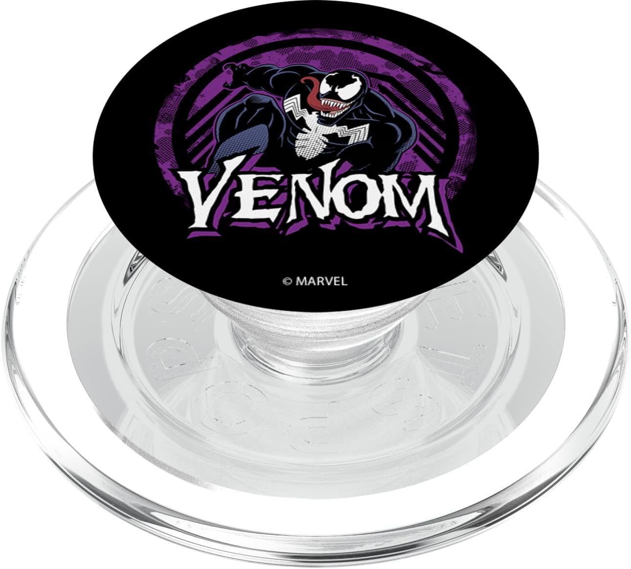 Marvel Venom Pose Purple Pixels PopSockets PopGrip for MagSafe
