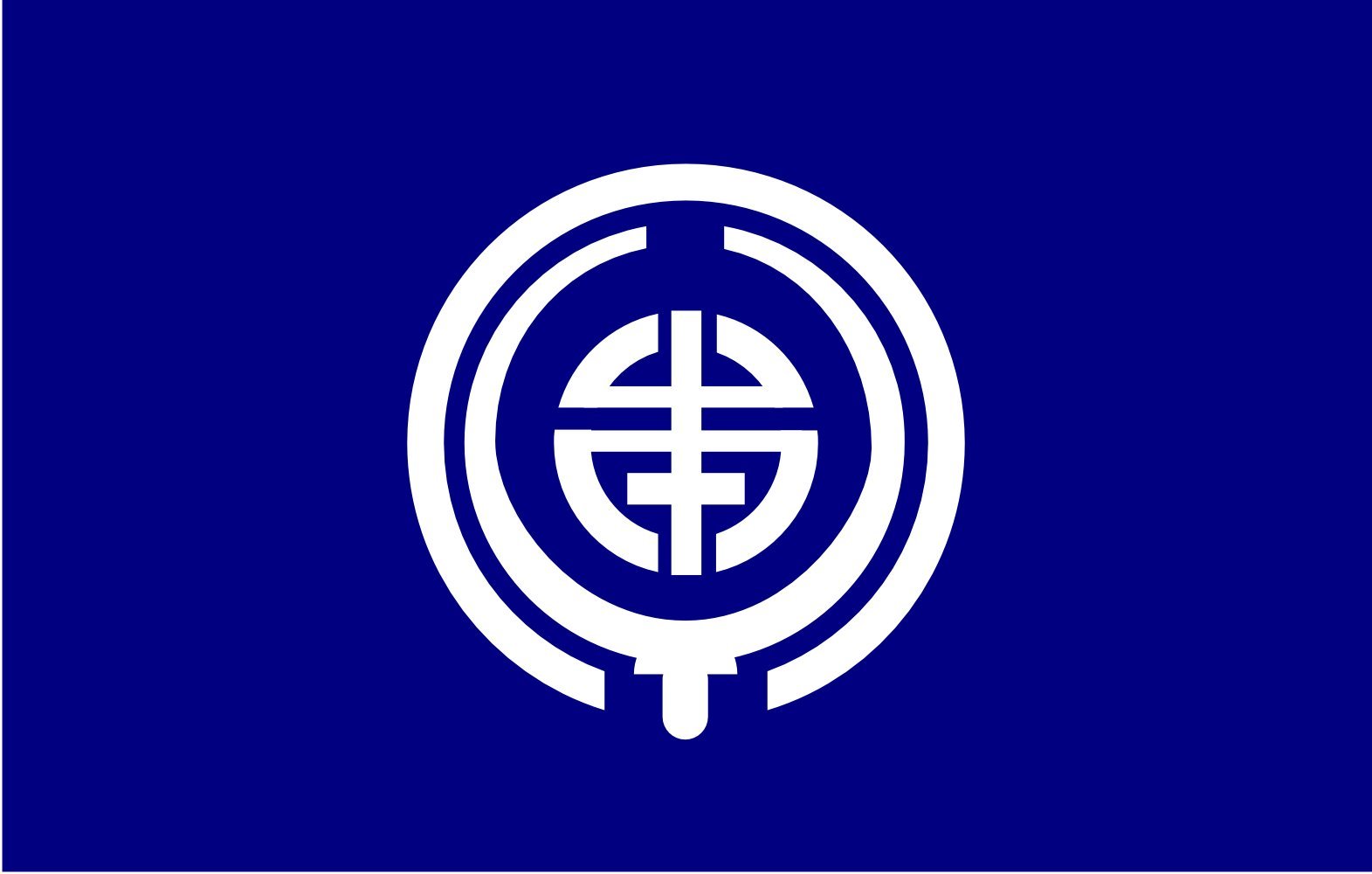 Drapeau Large Ipponmatsu Ehime 1968-2004 en tissu résistant pour mât