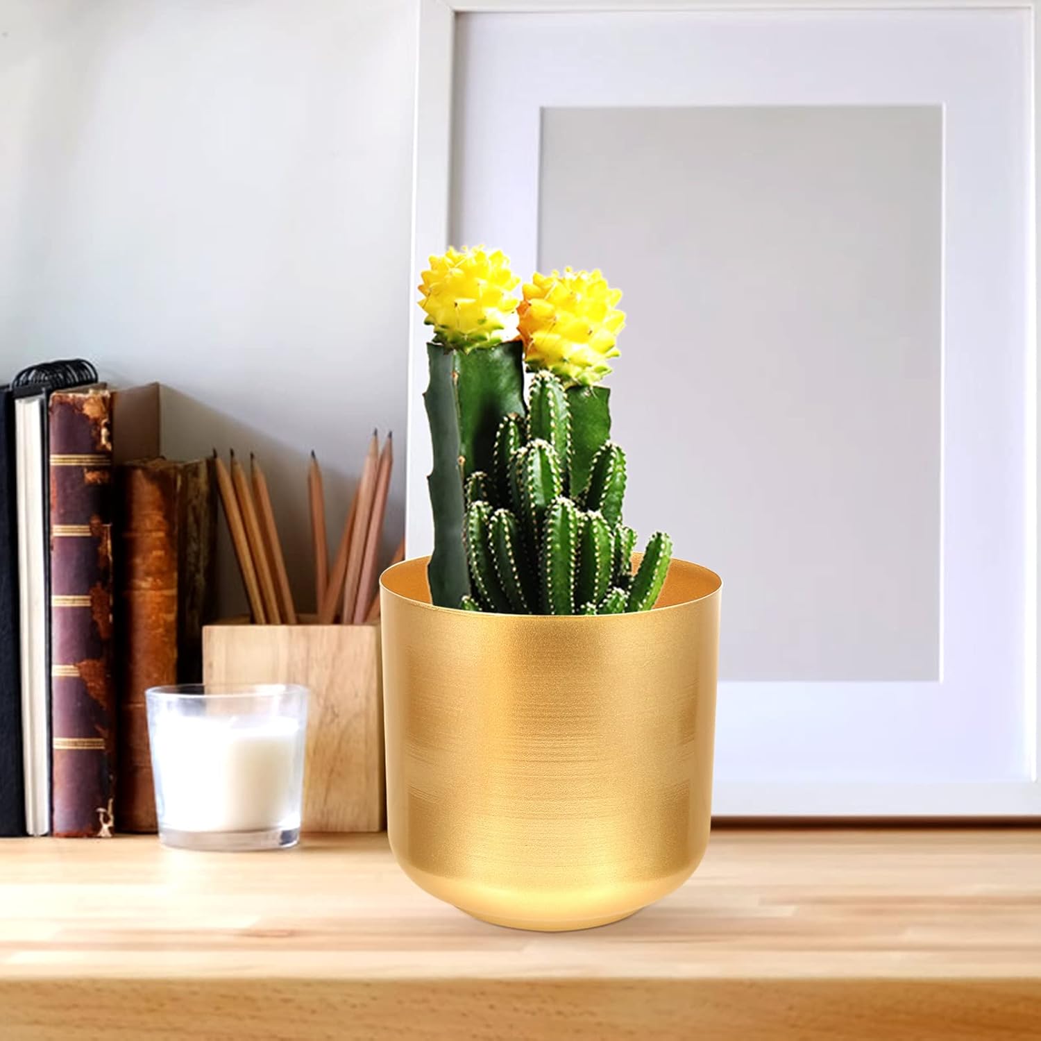 Large Indoor Planters Large Gold Planters Metal Iron Plant Pots Indoor Decorative Flower Pots Artistic Modern Iron Plant Pot with Drain Holes Outdoor