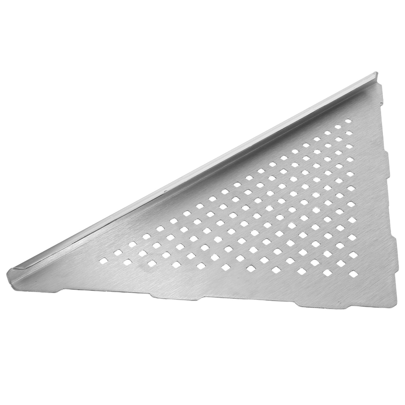 Accessoires de bain et étagère d'angle en acier inoxydable argenté