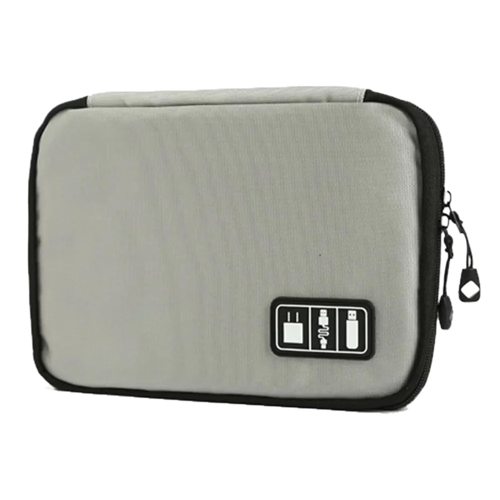 Borsa Organizer Per Cavi Borsa Portaoggetti For Caricabatterie USB Da 2 Pezzi Organizer Cavi Gadget Dati Impermeabile Valigia Viaggio Organizzatore Elettronico Portatile(Dark Gray)