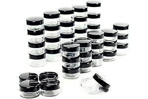 ZEJIA 5 Gram Sample Containers with Lids: Mini Makeup Containers for Easy Travel