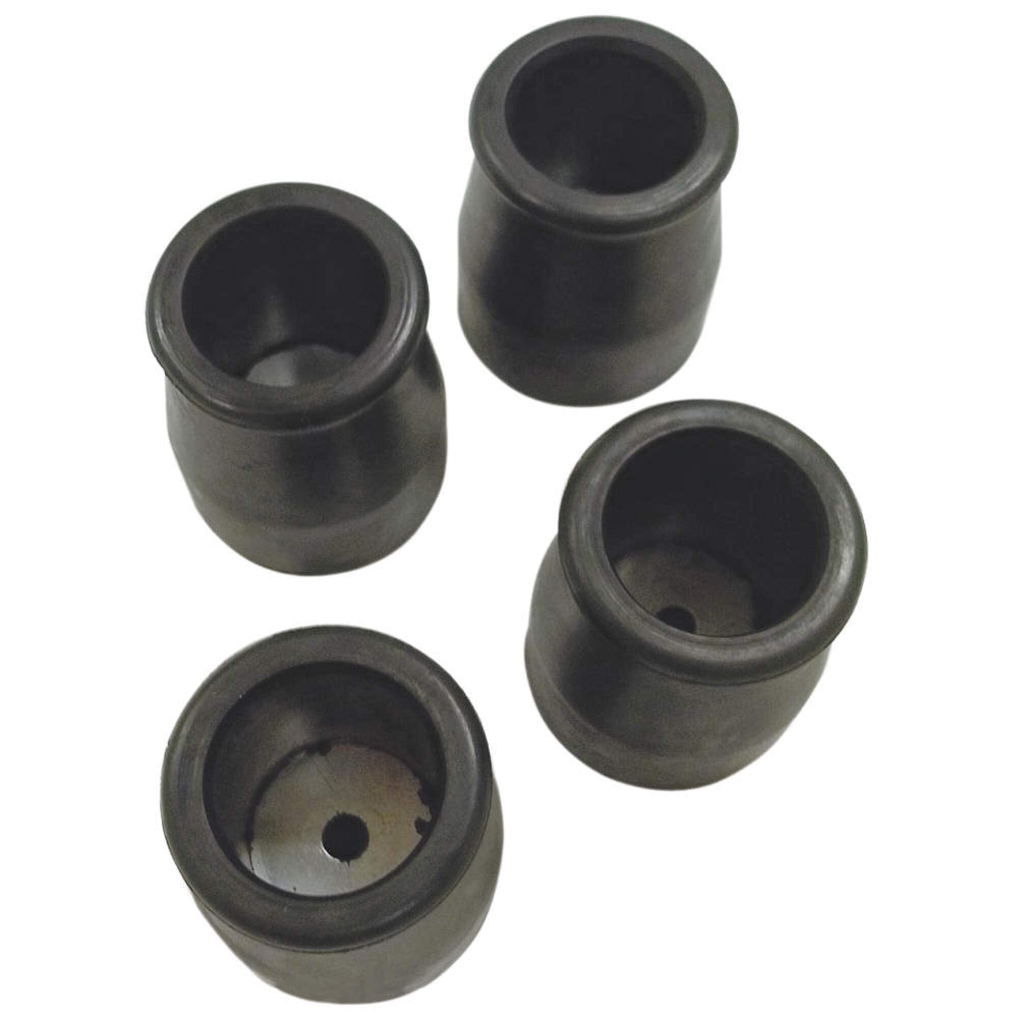 Cotterman GripTips rolling warehouse ladder rubber feet, crutch tip kit 1" tube set of 4, replacement feet or crutch tips for rolling ladders and stands.