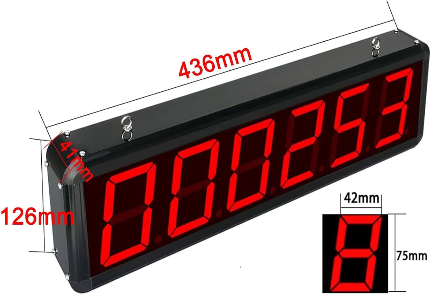 Compteur numérique LED, affichage à 6 chiffres, compte jusqu'à 999999, distance d'induction 70 cm, télécommande, mémoire de panne de courant pour bandes transporteuses et lignes de production