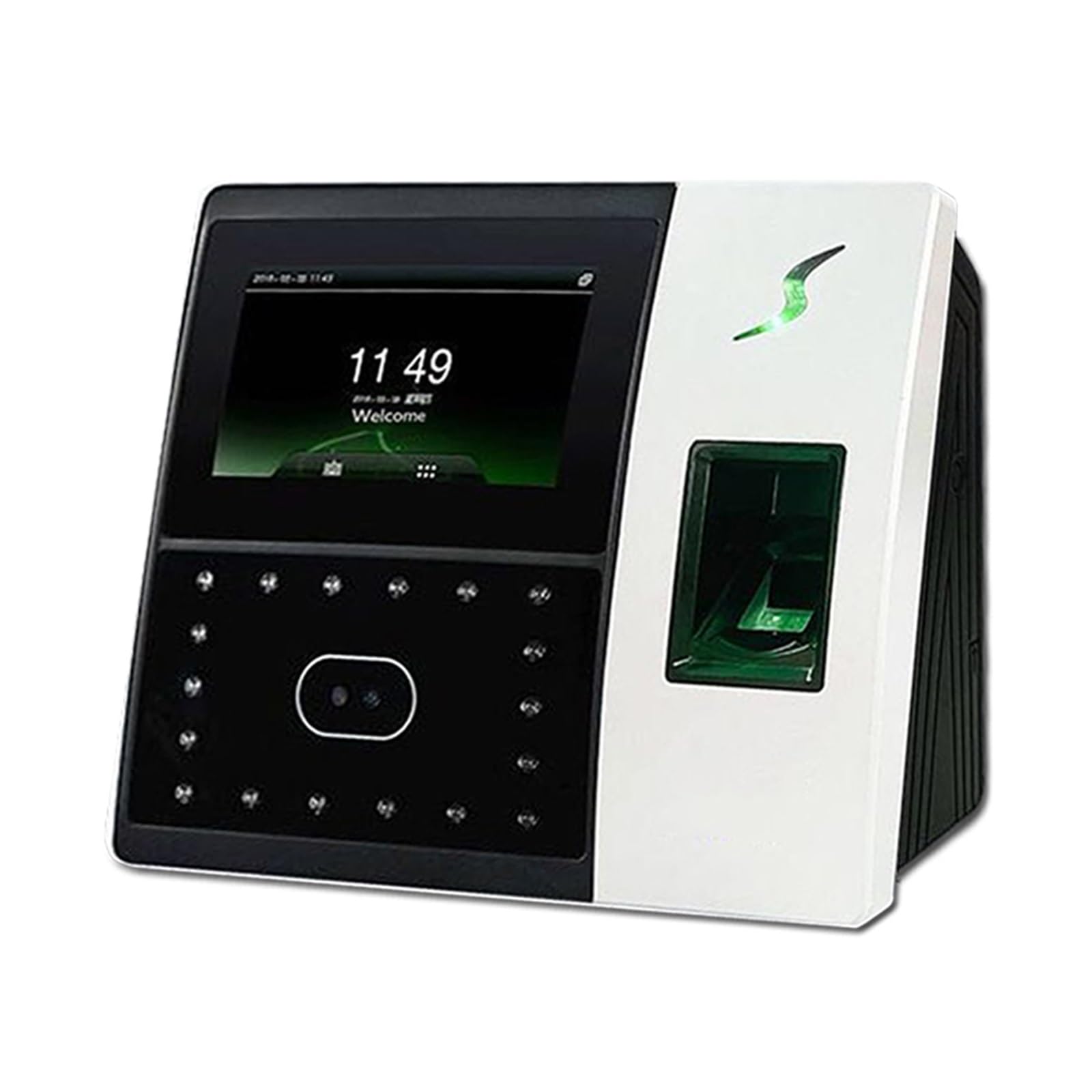 Control Horario Empleados, Reconocimiento y de Control de Acceso y Asistencia de Huellas Dactilares/IP USB grabación de Tiempo biométrico,Material de Oficina(IFace702-Battery-ID,A)