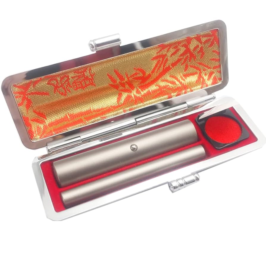 ハンコ屋　訂正印　什器　ハンコ付き　古道具 訂正印 印鑑 はんこ 柘 6mm 小判型 ボキ ハンコ : yuuhiflower