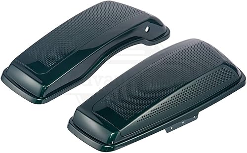 Miniatura 10 de Moto Onfire Tapas de altavoz de alforja color negro vívido para Harley Touring 2014+ - Dual 6x9 pulgadas