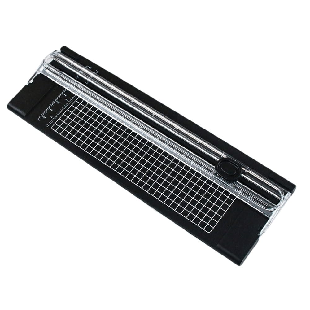 Kexpery A4 Bidirectional Cutting Paper Cutter with Pull-Out Ruler Lightweight Cutting Machine A4 Precision Paper Photo Cutters Guillotine School Home Stationery (A)