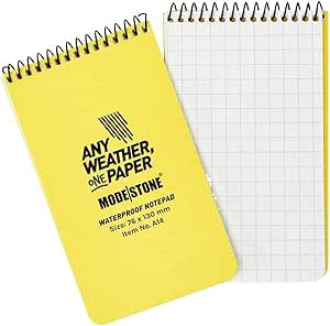 Amazon.com : MODESTONE Outdoor Notepad 7.6 x 13 cm Bound Cover Spiral ...