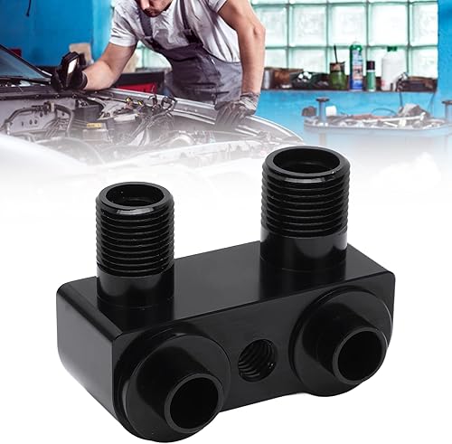 Miniatura 2 de Kit de montaje del compresor de CA, adaptador de compresor de aire acondicionado de alta eficiencia antioxidante negro 90 ángulo de rotación sólido