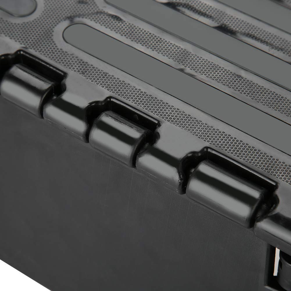 Dioche Scalino Poggiapiedi Sgabello Pieghevole, Step Feci Portatile per Superiore Auto/Bagno Nero, 38 x 21.5 x 13 cm