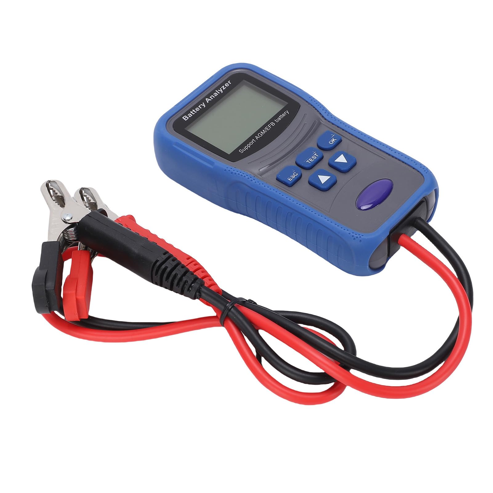Tester Batteria Auto 100-2000 CCA Alternatore Tester Avvia Analizzatore Digitale per la Barca per Moto Marittimi con Resistenza di Tensione LCD Test di capacità CCA AH CCA