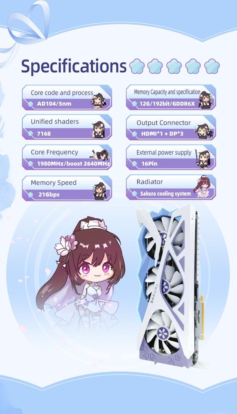 Amazon | Yeston Sakura Nvidia GeForce RTX 4070 Super スーパー