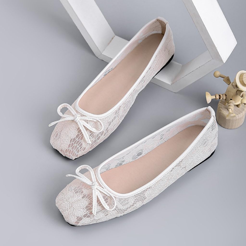 Ballerine da Donna estive, Scarpe Eleganti da Donna con Fiocco, Scarpe da Tempo Libero Traspiranti e comode per Tutti i Giorni e Appuntamenti, Regalo Perfetto per la Fidanzata