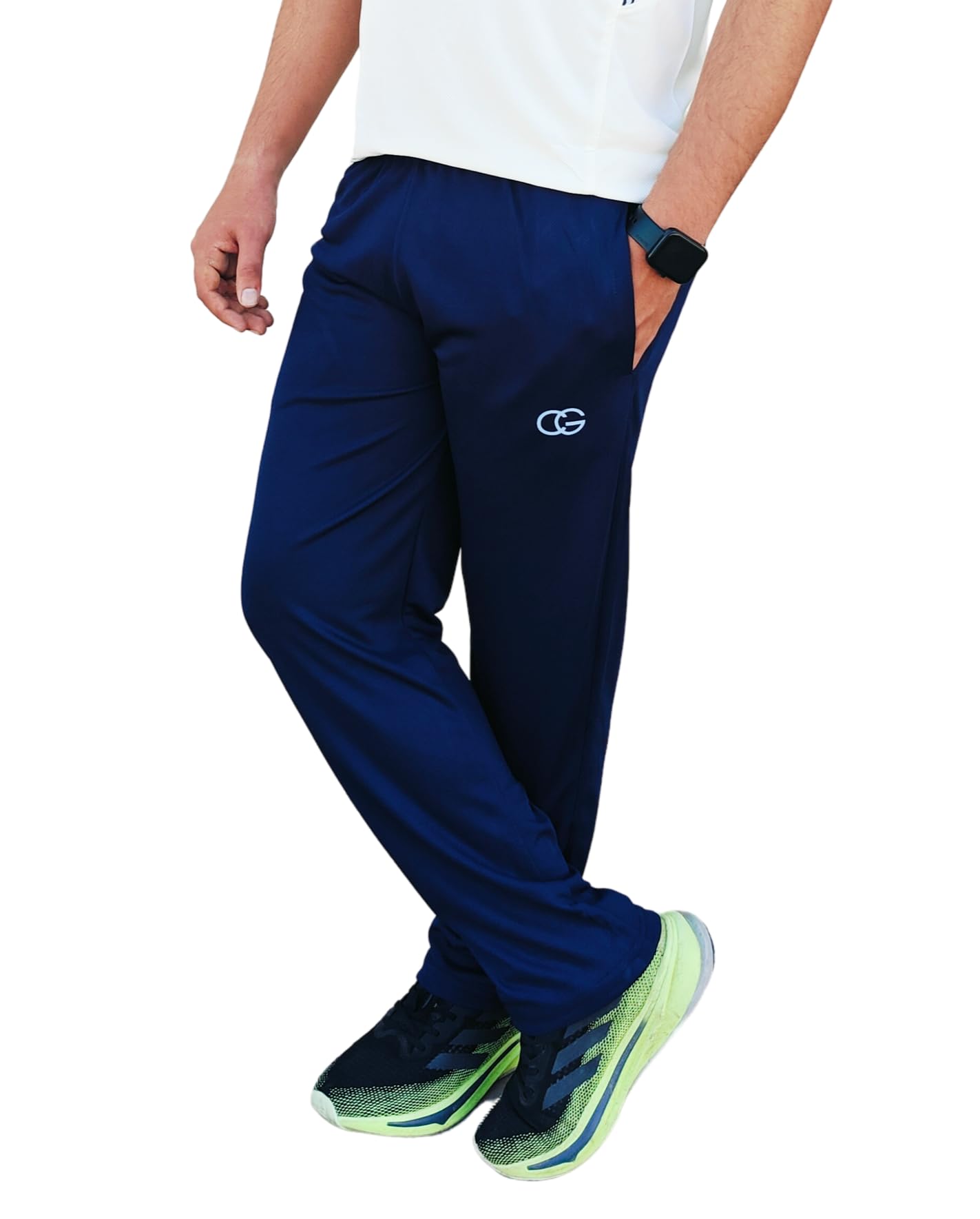 CG Navy Blue Cricket Lower for Men | Lightweight Sports Track Pants | Quick Dry & Strechable | Moisture-Wicking Sports Pants with Pockets & Drawstring-image-28