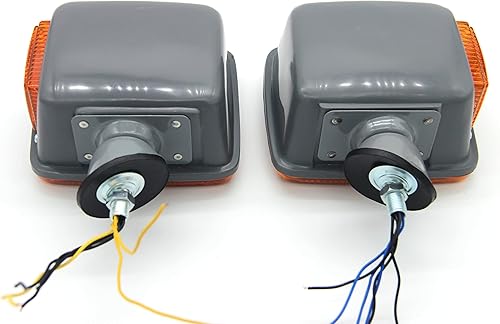 Miniatura 6 de Legion Part Store compatible con Toyota FJ40 Land Cruiser - Juego de 4 lámparas de señal de giro, incluye halógeno ámbar delantero y trasero LH/RH