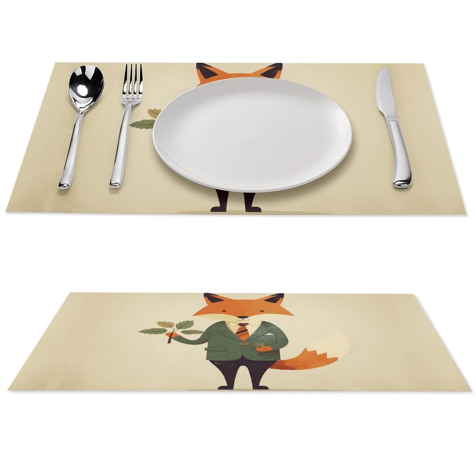 Set de table extérieur et intérieur motif feuille pour des repas conviviaux en terrasse